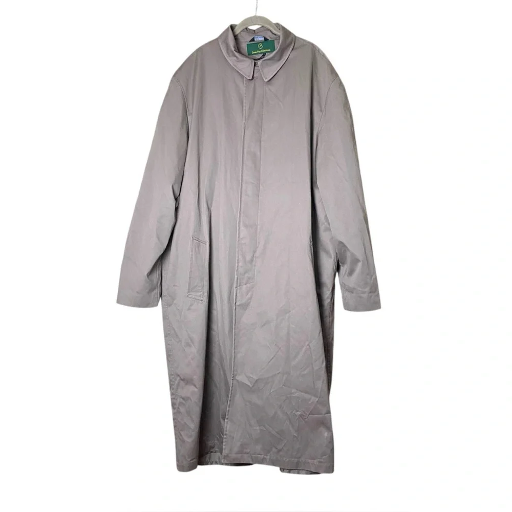 Jean Paul Germain Elements Beige Trench Coat Mens 48XL Removable Liner